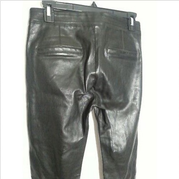 Helmut Lang Stretch Lambskin Leather Leggings sz 6 - Picture 6 of 8
